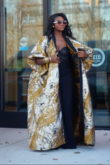 Golden Girl  Kimono & Pants-Gold