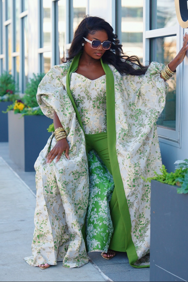 Cool Chic Kimono Set-Green