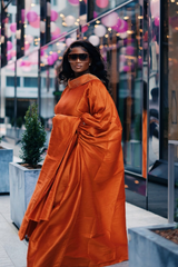 ACHALUGO DRESS- Burnt Orange