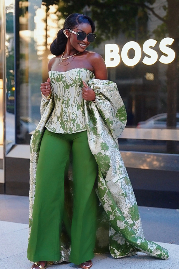 Fall Vibes Top and Pants only-Green